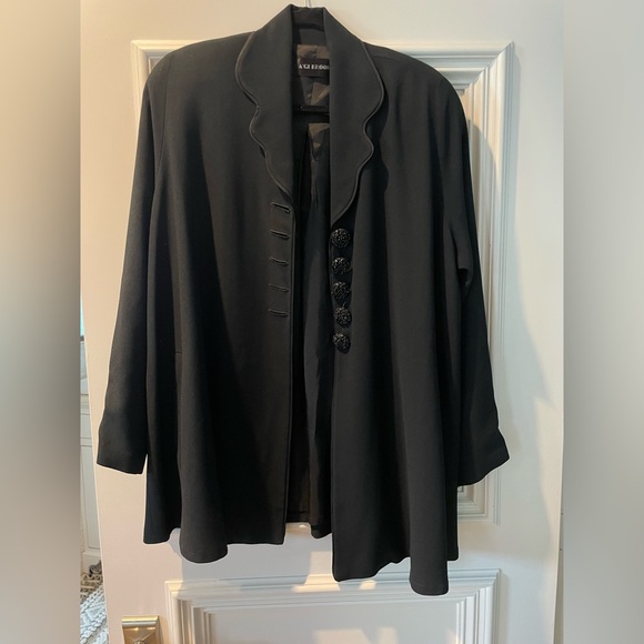 A’Gi Brooks Black coat/blazer with shoulder pads - Picture 1 of 5